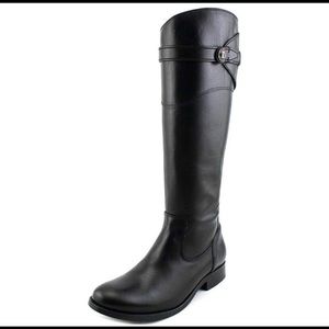 NWT FRYE Black Molly Button Tall Riding Boot